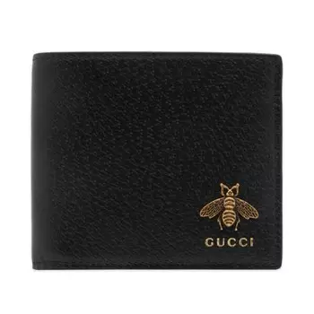 Кошелек с логотипом пчелы Gucci, черный