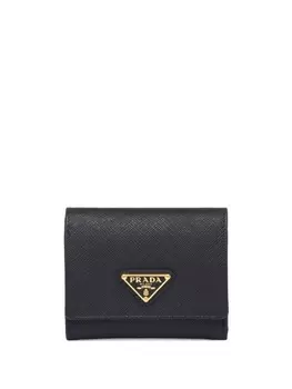 Кошелек с логотипом Prada, черный