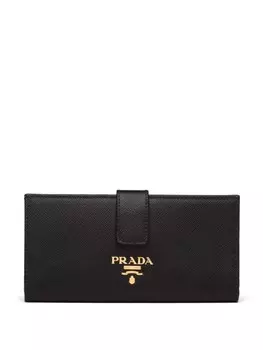 Кошелек с логотипом Prada, черный