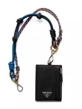 Кошелек с логотипом Prada, черный