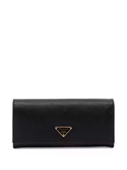 Кошелек с логотипом Prada, черный