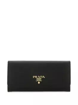 Кошелек с логотипом Prada, черный