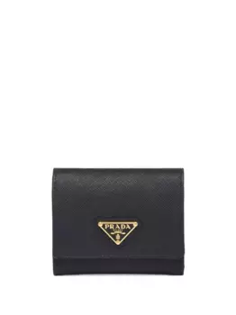 Кошелек с логотипом Prada, черный