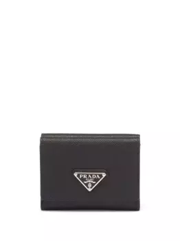 Кошелек с логотипом Prada, черный