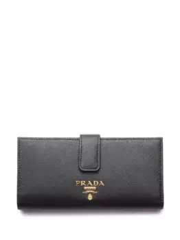 Кошелек с логотипом Prada, черный