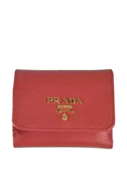 Кошелек с логотипом Prada, красный