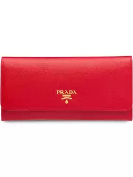 Кошелек с логотипом Prada, красный