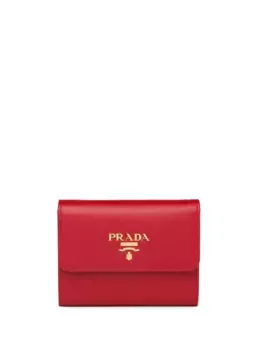 Кошелек с логотипом Prada, красный