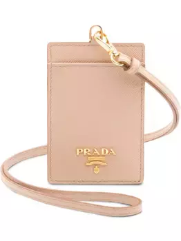 Кошелек с логотипом Prada, нейтральный
