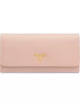 Кошелек с логотипом Prada, розовый