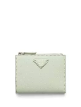 Кошелек с логотипом Prada, зеленый