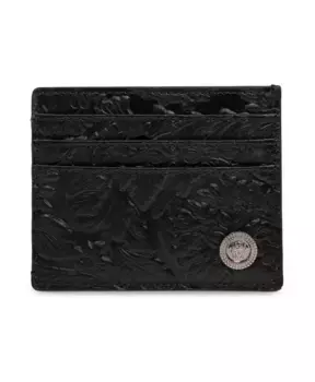 Кошелек с логотипом Versace, черный