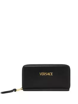 Кошелек с логотипом Versace, черный