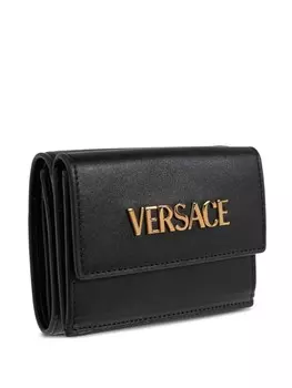 Кошелек с логотипом Versace, черный