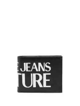 Кошелек с логотипом Versace Jeans Couture, черный