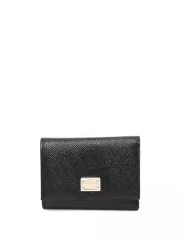 Кошелек с металлическим логотипом DOLCE & GABBANA, черный