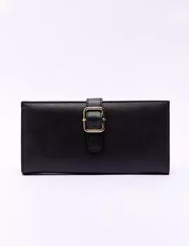 Кошелек с металлической пряжкой, черный Kayra