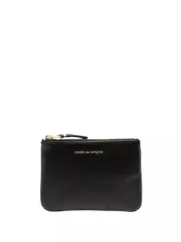 Кошелек с молнией и логотипом Comme Des Garons Wallet, черный
