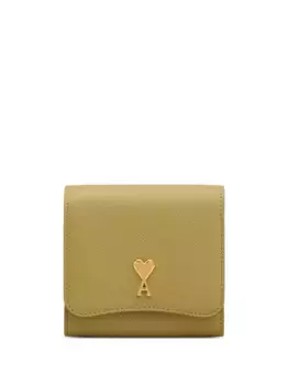 Кошелек с монограммой Ami De Coeur AMI Paris, зеленый