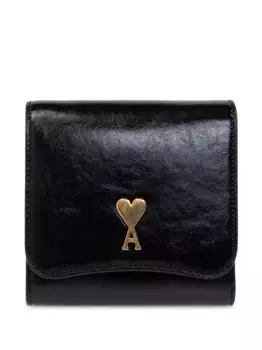Кошелек с монограммой Ami De Coeur AMI Paris, черный