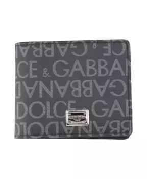 Кошелек с монограммой Dolce & Gabbana, серый