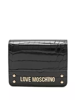 Кошелек с надписью Love Moschino, черный
