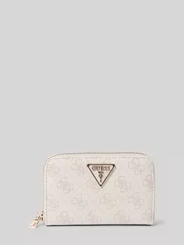 Кошелек с наклейкой на этикетку модель 'LAUREL' Guess, экрю