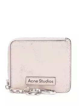 Кошелек с нашивкой-логотипом Acne Studios, розовый