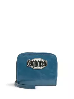 Кошелек с нашивкой-логотипом DSQUARED2, синий