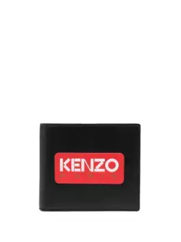 Кошелек с нашивкой-логотипом KENZO, черный