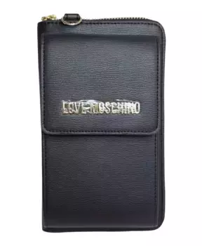 Кошелек с отделением для мобильного телефона Love Moschino, черный