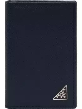 Кошелек с отделениями для карт Prada, синий