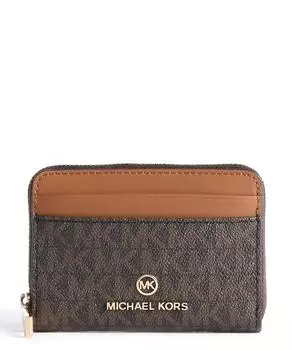 Кошелек с подвесками Jet Set из парусины Michael Kors, коричневый