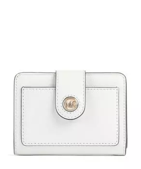 Кошелек с подвесками MK из зернистой коровьей кожи Michael Kors, белый