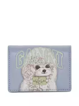 Кошелек с принтом GANNI, синий