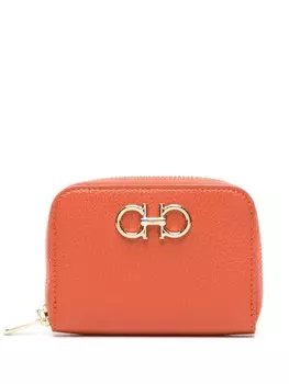 Кошелек с пряжкой Gancini Ferragamo, оранжевый