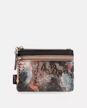 Кошелек с разноцветным фантазийным принтом и передним карманом Anekke, мультиколор