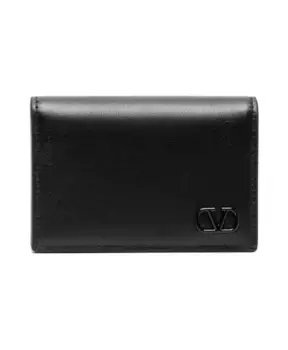 Кошелек S с логотипом Valentino Garavani, черный