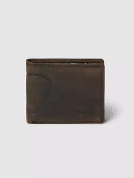 Кошелек с тиснением этикетки, модель "BAKER STREET" Strellson, темно-коричневый