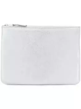 Кошелек с тисненым логотипом Comme Des Garons Wallet, металлик