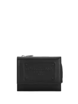 Кошелек с тисненым логотипом DOLCE & GABBANA, черный