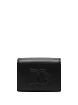 Кошелек с тисненым логотипом DOLCE & GABBANA, черный