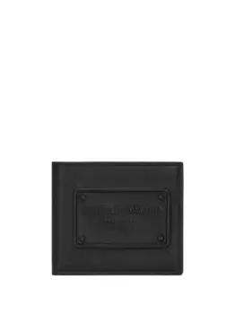 Кошелек с тисненым логотипом DOLCE & GABBANA, черный