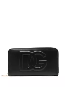 Кошелек с тисненым логотипом DOLCE & GABBANA, черный