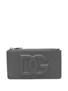 Кошелек с тисненым логотипом DOLCE & GABBANA, серый