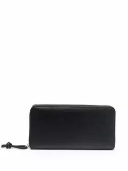 Кошелек с тисненым логотипом EMPORIO ARMANI, черный