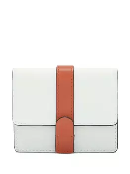 Кошелек с тисненым логотипом Furla, зеленый