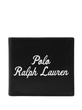 Кошелек с тисненым логотипом Polo Ralph Lauren, черный