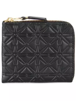 Кошелек с тисненым узором Comme Des Garons Wallet, черный