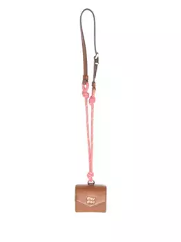 Кошелек с узлом MIU MIU, коричневый